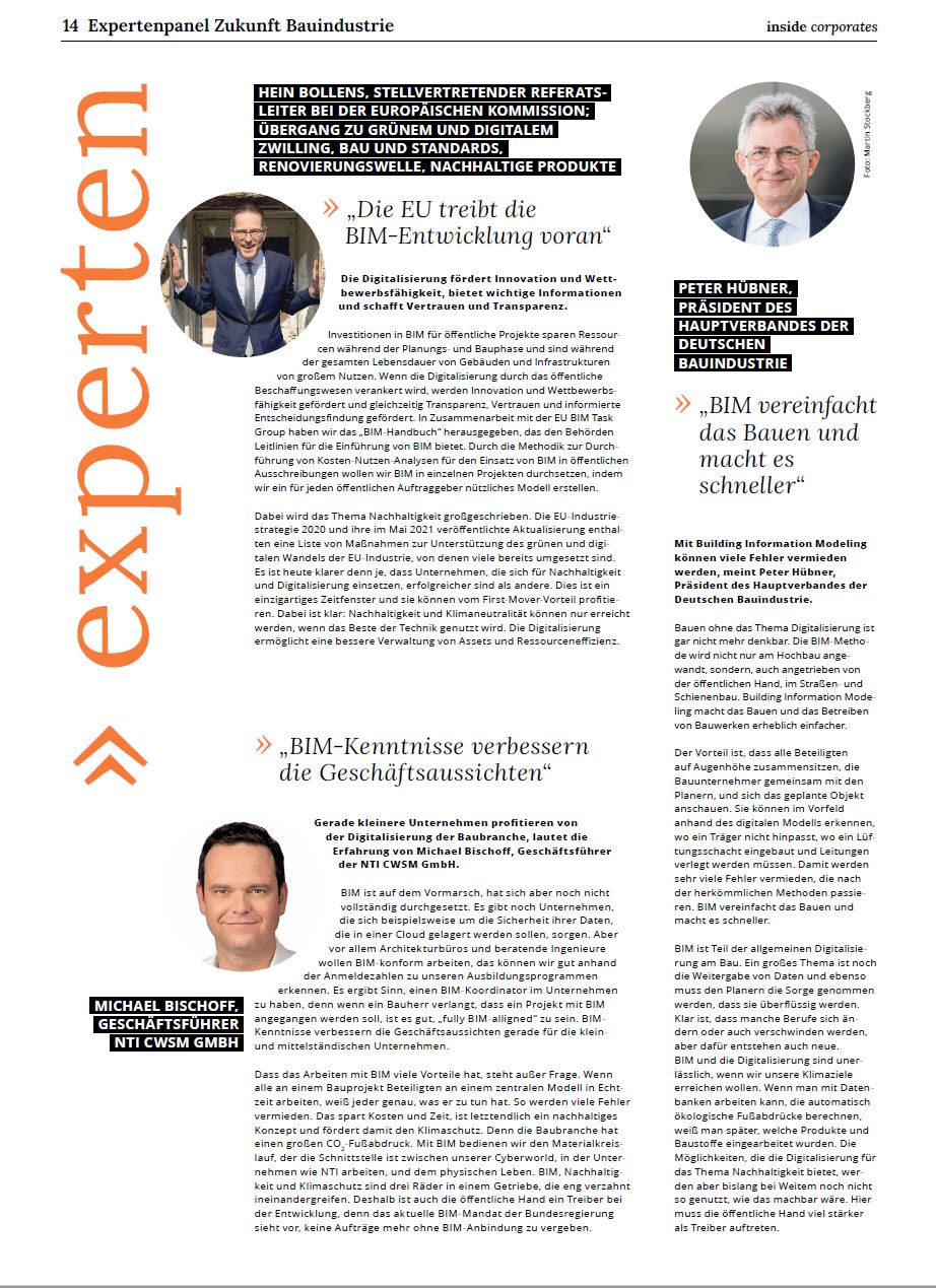 BIM-Special "Die Welt" 09/21