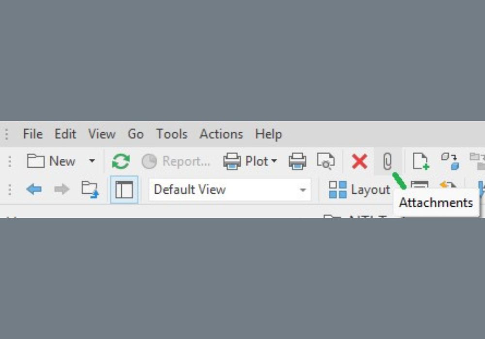 Her finder du "Attachments".