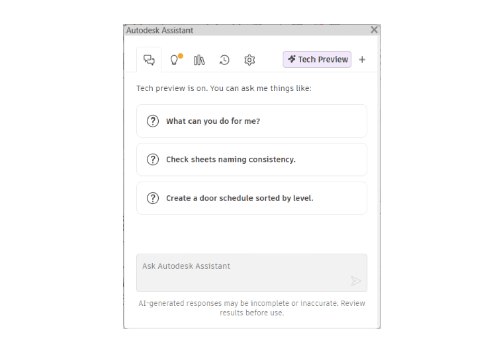 AI assistant screendump