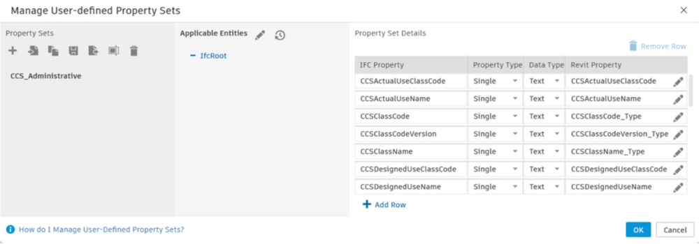 ifc mapping screendump