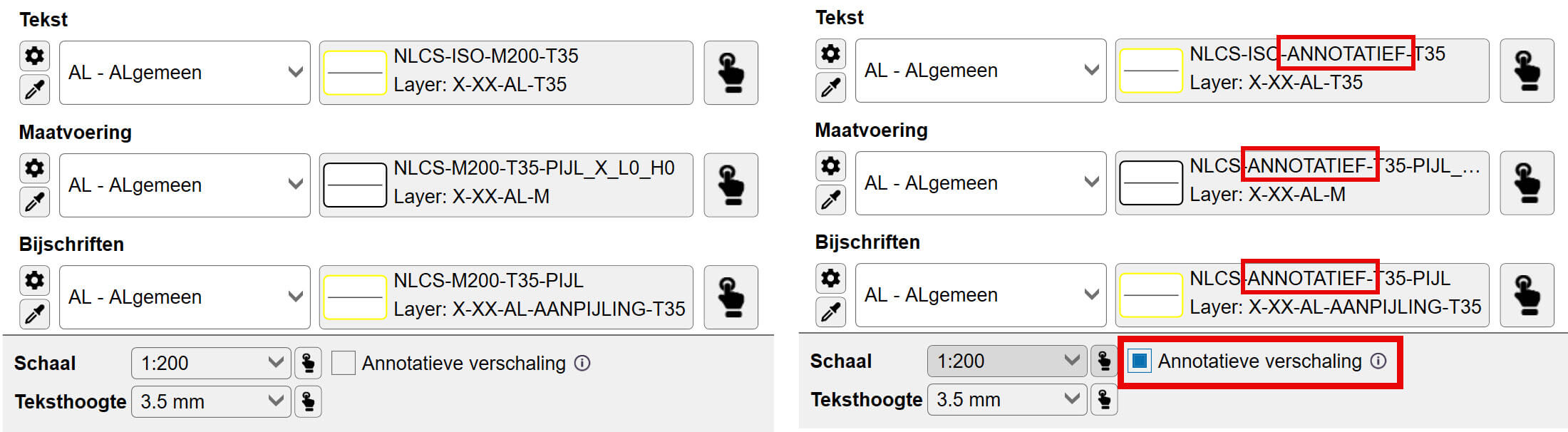 GWW-CAD 3.2 | Setting annotatieve verschaling