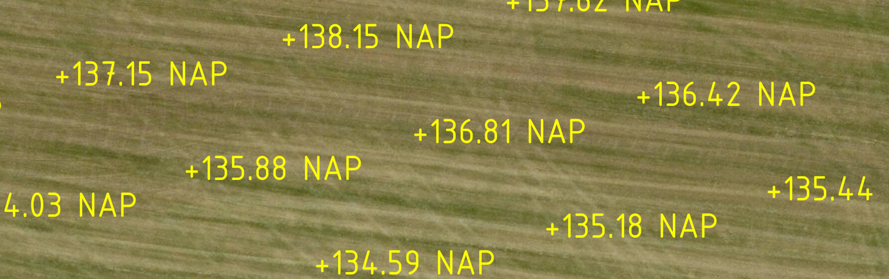 GWW-CAD 3.2 | Decimale punt bij NAP hoogtematen