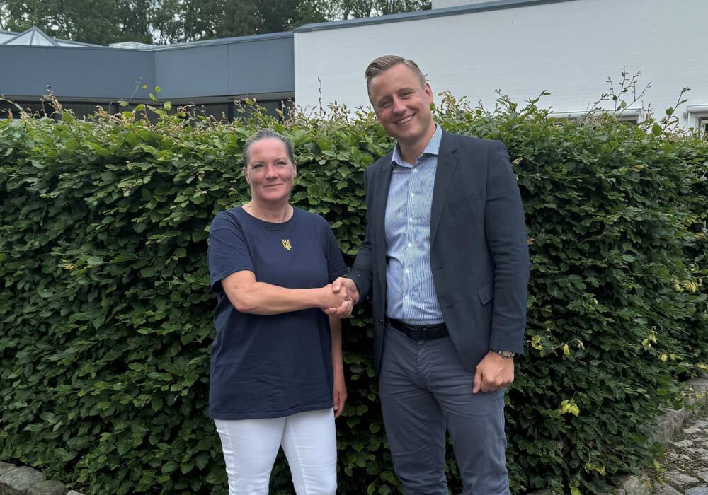 Karina H.de Lichtenberg (Managing Director, Tick Cad) og Johan  Harrestrup (Managing Director, NTI Denmark)