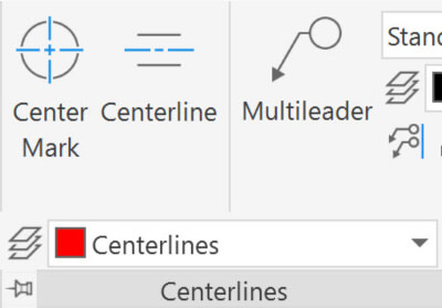 AutoCAD 2026 | Standaard Center Mark en Line Layer