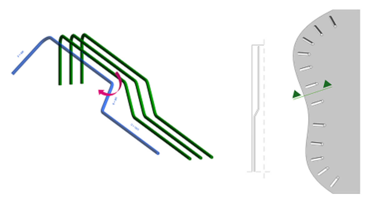 What's new Revit 2026 Parametric rebar cranking