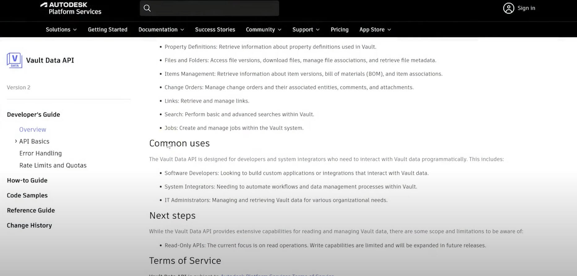 What's new Autodesk Vault 2026 Data API
