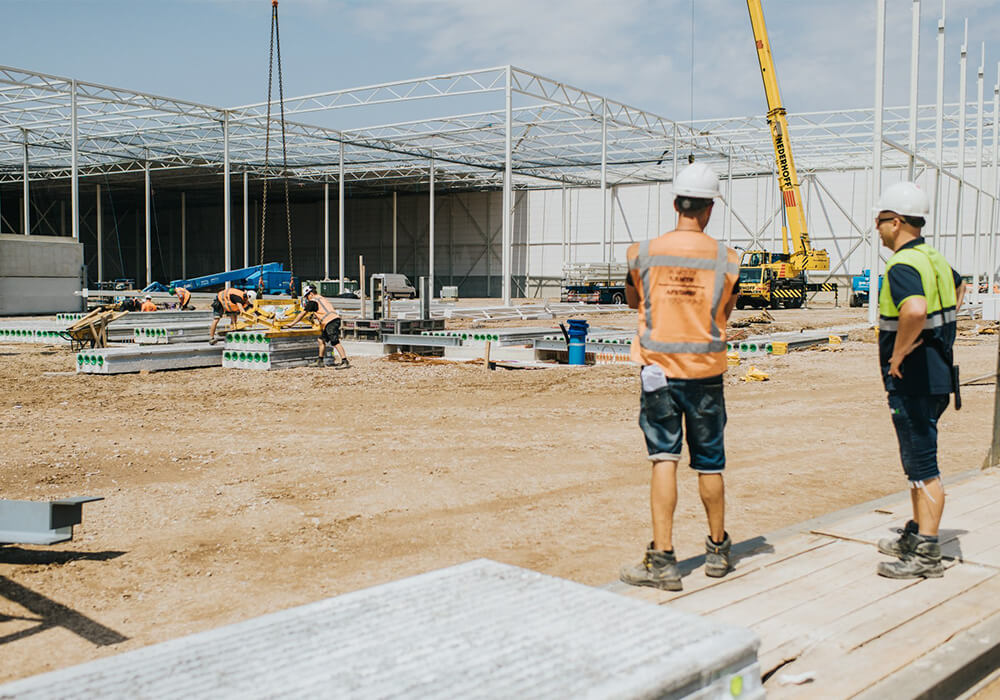 bouwplaats bouwbedrijf Vrolijk