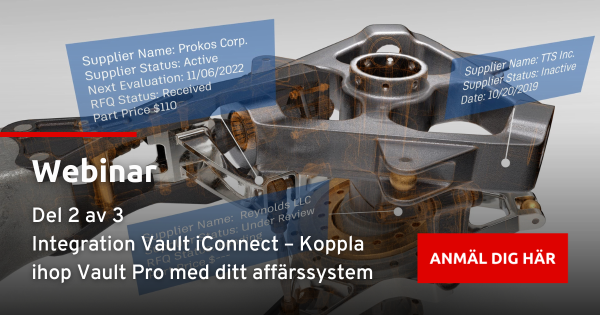 Webinar | Vault PLM: Dokument och processhantering | NTI