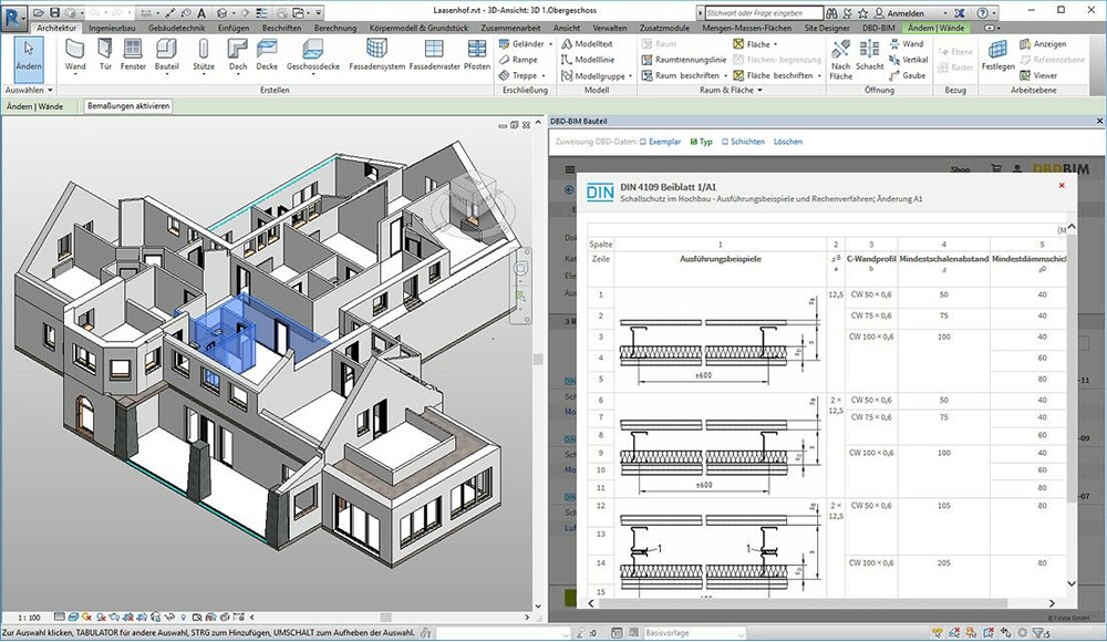 Baukostenermittlung mit DBD-BIM
