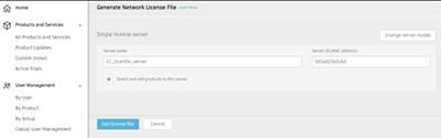Geef servernaam en MAC-adres op