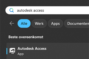 Zoeken naar Autodesk Access