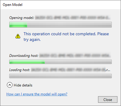 Screenshot foutmelding in Revit 2024.3