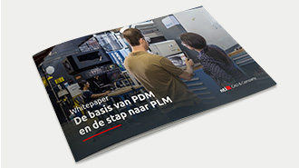 Whitepaper: Ontdek wat Product Data Management inhoudt,  waar de beperkingen liggen, en waarom PLM een strategische en slimme volgende stap is voor maakbedrijven.